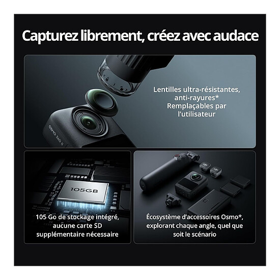 Caméra sport DJI Osmo 360 II Limitless Riding Combo - Autre vue