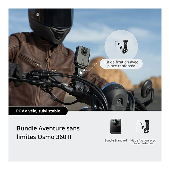 Caméra sport DJI Osmo 360 II Limitless Riding Combo - Autre vue