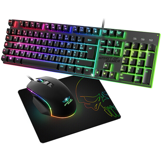 Clavier souris gamer Spirit of Gamer Ultimate 100 - Pack Gaming 3 en 1 - Autre vue