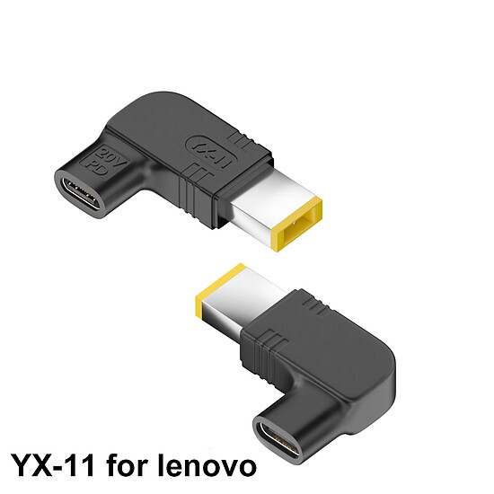 Chargeur PC portable INOVU - INART03 - Adaptateur de charge USB-C avec câble 100W - Connecteur 11 x 4.5mm - Autre vue