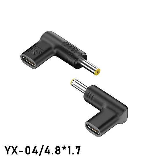 Chargeur PC portable INOVU - INART04 - Adaptateur de charge USB-C avec câble 100W - Jack 4.8 x 1.7mm - Autre vue