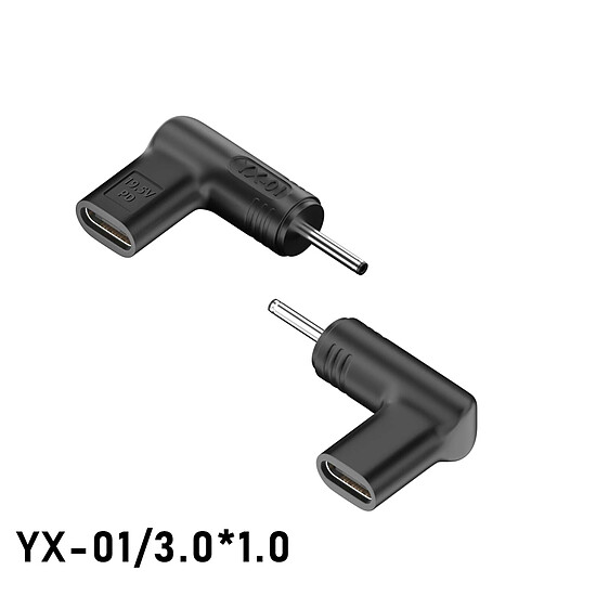 Chargeur PC portable INOVU - INART07 - Adaptateur de charge USB-C avec câble 100W - Jack 3.0 x 1.1mm - Autre vue