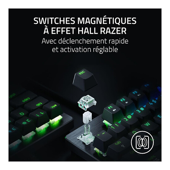 Clavier PC Razer Huntsman V3 HE Magnetic TKL - Autre vue