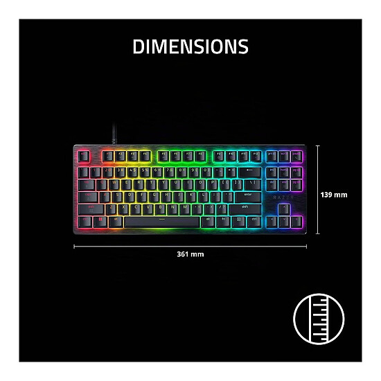 Clavier PC Razer Huntsman V3 HE Magnetic TKL - Autre vue
