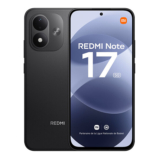 Smartphone Xiaomi Redmi Note 17 5G Noir - 128 Go - 6 Go - Autre vue