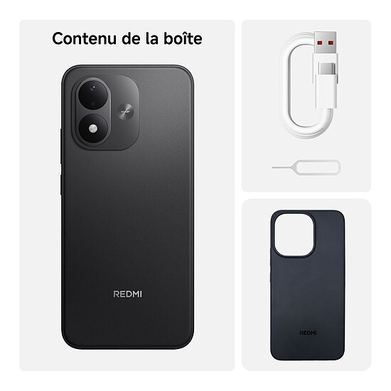 Smartphone Xiaomi Redmi Note 17 5G Noir - 128 Go - 6 Go - Autre vue