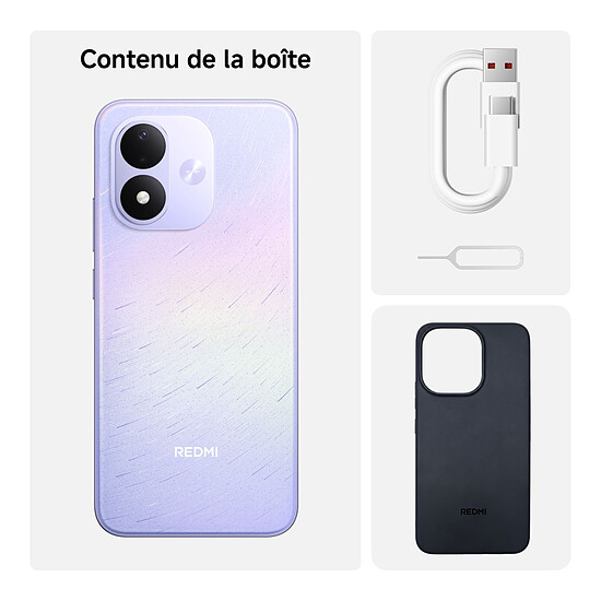 Smartphone Xiaomi Redmi Note 17 5G Violet - 128 Go - 6Go  - Autre vue
