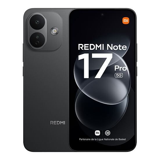 Smartphone Xiaomi Redmi Note 17 Pro 5G Noir - 256 Go - 6 Go - Autre vue