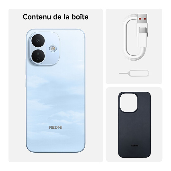 Smartphone Xiaomi Redmi Note 17 Pro 5G Bleu - 256 Go - 6 Go  - Autre vue