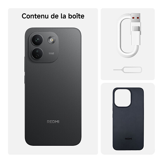Smartphone Xiaomi Redmi Note 17 Pro Max 5G Noir - 256 Go - 8 Go - Autre vue