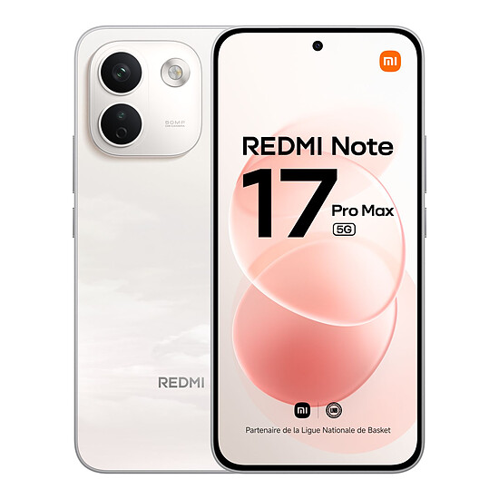 Smartphone Xiaomi Redmi Note 17 Pro Max 5G Blanc - 256 Go - 8 Go  - Autre vue
