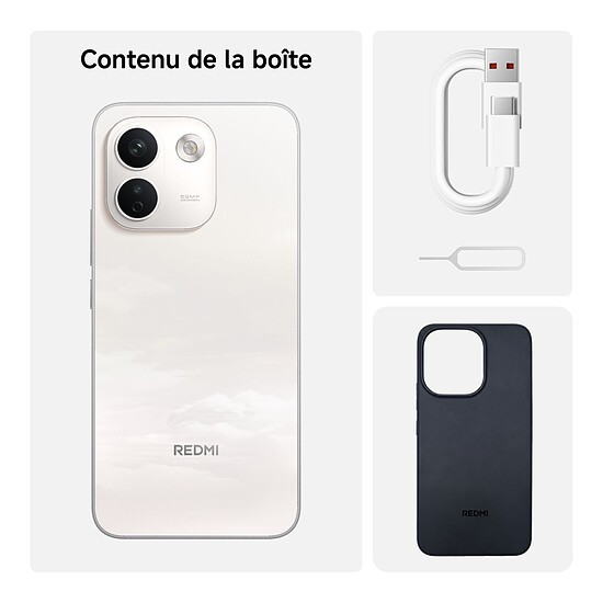 Smartphone Xiaomi Redmi Note 17 Pro Max 5G Blanc - 256 Go - 8 Go  - Autre vue