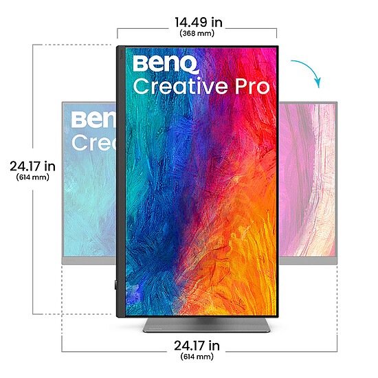 Écran PC BenQ 27" LED - PD2732U - Autre vue