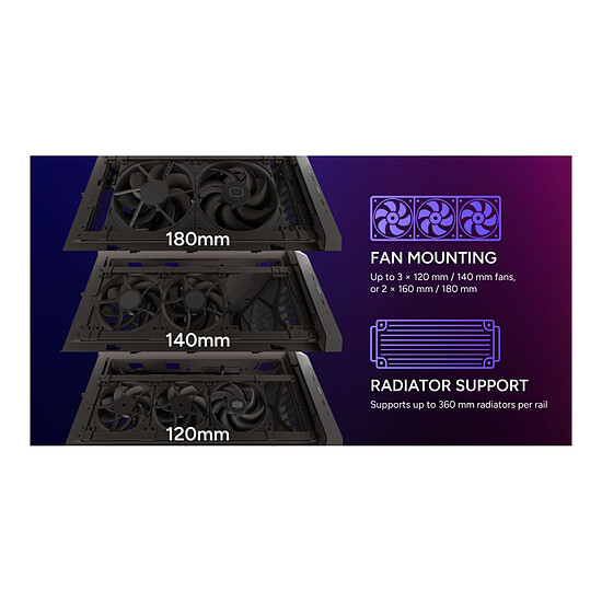 Boîtier PC Cooler Master HAF II 500 Noir - Autre vue