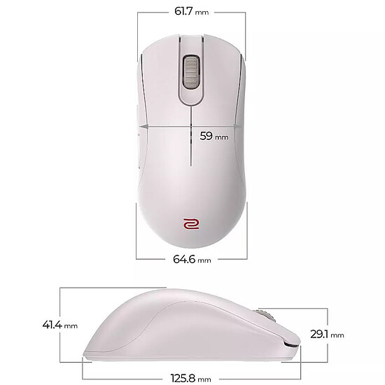 Souris PC BenQ Zowie ZA12-DW - Blanc - Autre vue