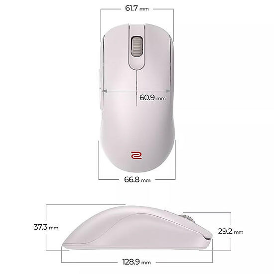 Souris PC BenQ Zowie FK1-DW - Blanc - Autre vue