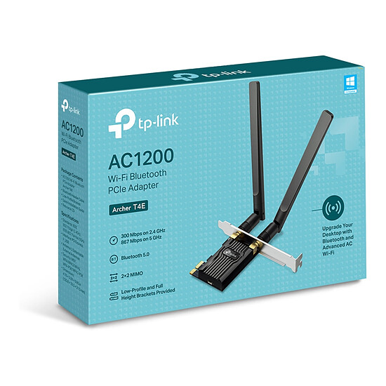 Carte réseau TP-Link Archer T4E - Adaptateur PCIe Wi-Fi AC1200 - Autre vue