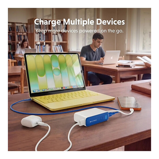 Batterie et powerbank Hyper HyperJuice Flex 10K 30W Powerbank - Bleu - Autre vue