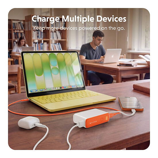 Batterie et powerbank Hyper HyperJuice Flex 10K 30W Powerbank - Orange - Autre vue