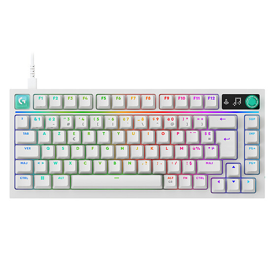 Clavier PC Logitech G G316 X 75 - Blanc - Autre vue