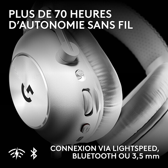 Casque micro Logitech G Pro X 3 Lightspeed - Blanc - Autre vue