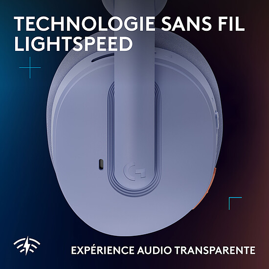 Casque micro Logitech G G325 Lightspeed - Lila - Autre vue