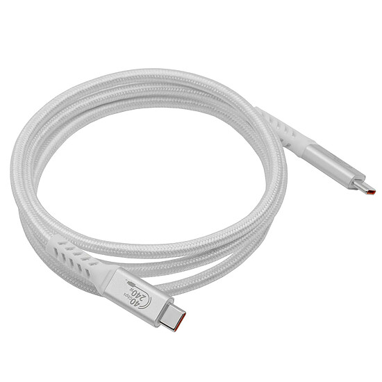 Câble USB INOVU Câble USB-C vers USB-C - USB4 - 40 Gbps - PD 240W - 50 cm - Autre vue