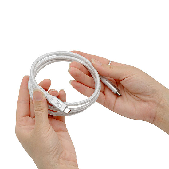 Câble USB INOVU Câble USB-C vers USB-C - USB4 - 40 Gbps - PD 240W - 50 cm - Autre vue