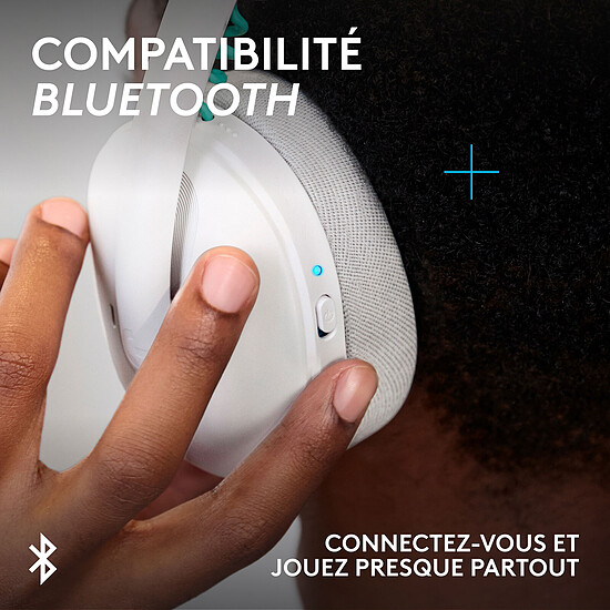 Casque micro Logitech G G325 Lightspeed - Blanc - Autre vue