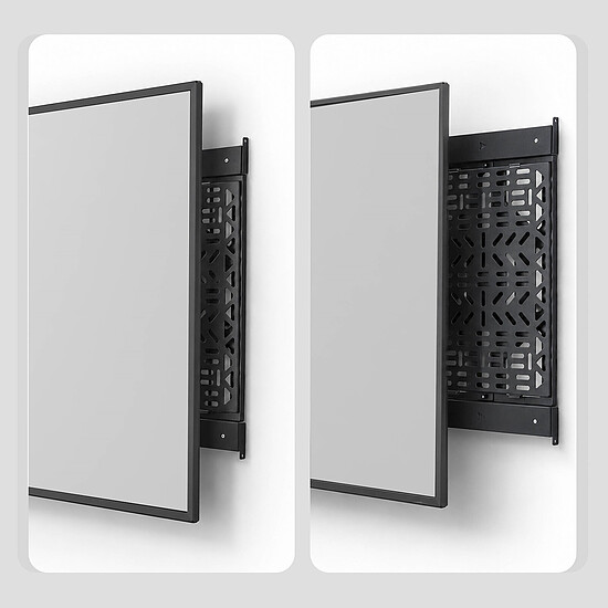 Support TV StarTech.com Panneau mural coulissant pour équipements audiovisuels - Autre vue