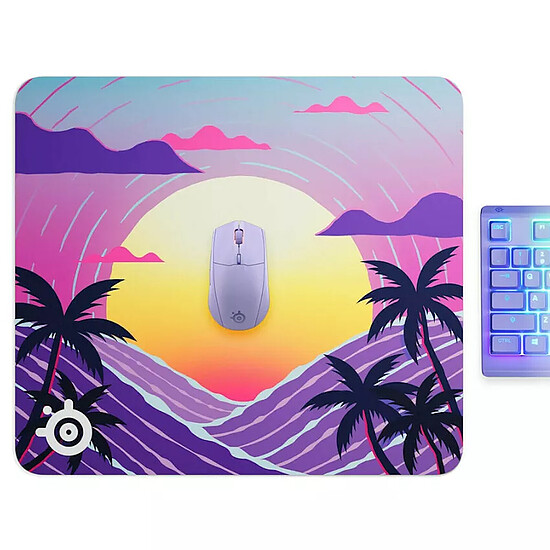Tapis de souris SteelSeries QcK L - Neon Sunset - Autre vue