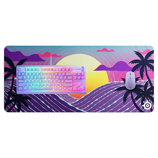 Tapis de souris SteelSeries QcK XXL - Neon Sunset  - Autre vue