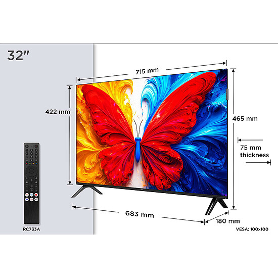 TV TCL 32S5L - TV Full HD - 81cm - Autre vue