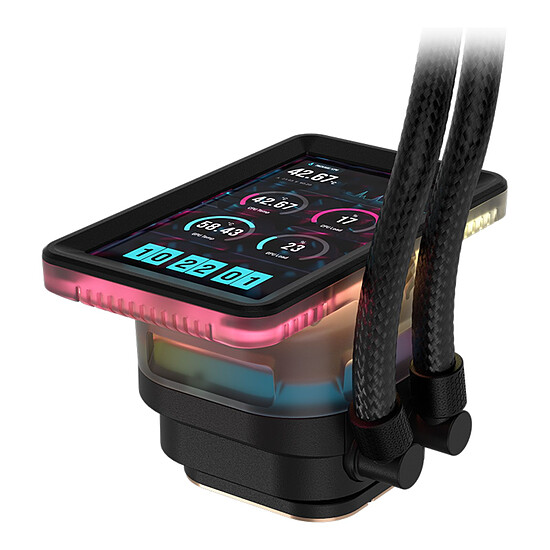 Watercooling AIO Corsair iCUE LINK TITAN II 360 RX LCD - Noir - Autre vue