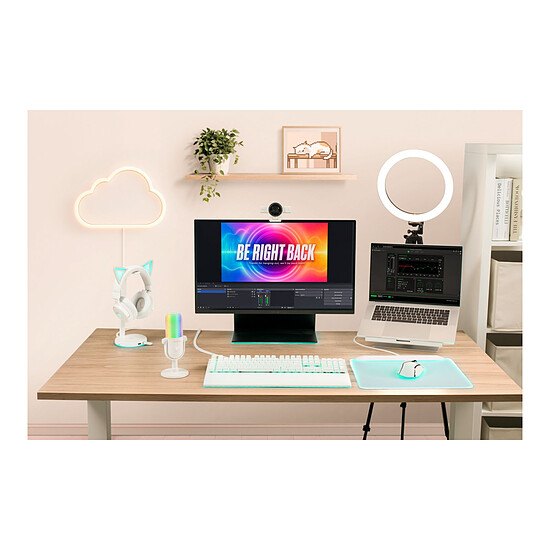 Microphone Razer Seiren V3 Chroma 32-Bit DSP - Blanc - Autre vue
