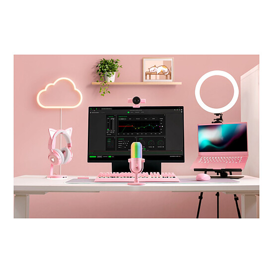 Microphone Razer Seiren V3 Chroma 32-Bit DSP - Quartz - Autre vue