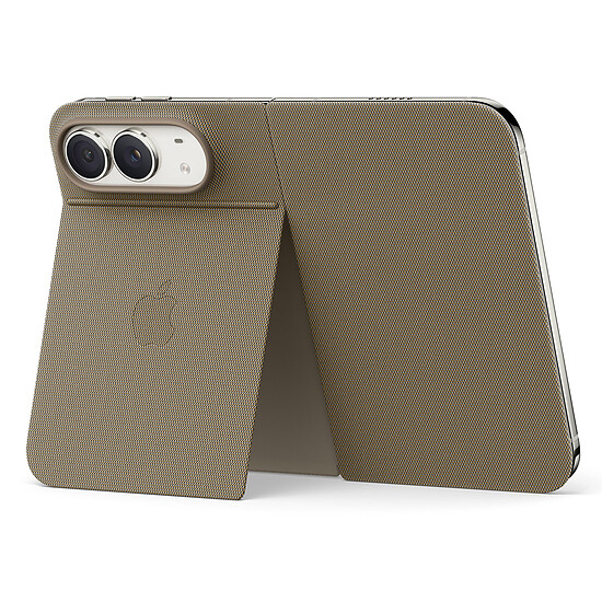 Coque et housse Apple Folio avec Support Taupe pour iPhone Duo - Autre vue