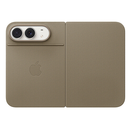 Coque et housse Apple Folio avec Support Taupe pour iPhone Duo - Autre vue