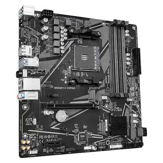 Carte mère Gigabyte B550M K WIFI6E - Autre vue