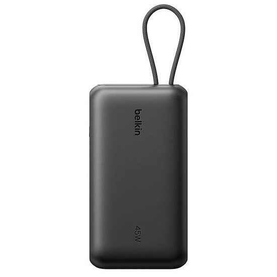 Batterie et powerbank Belkin Powerbank USB-C 20K en 45 W avec câble USB-C intégré - Noir - Autre vue