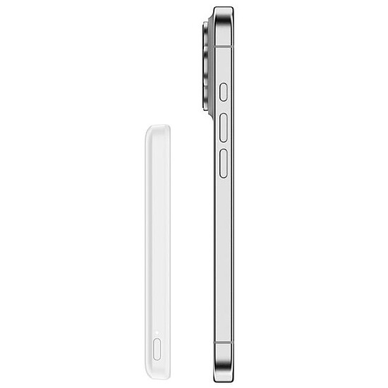 Batterie et powerbank Belkin BoostCharge Batterie Externe Magnétique 5K - Blanc - Autre vue