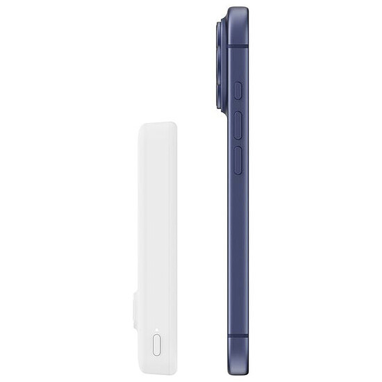 Batterie et powerbank Belkin BoostCharge Batterie Externe Magnétique 10K Qi2 - Blanc - Autre vue