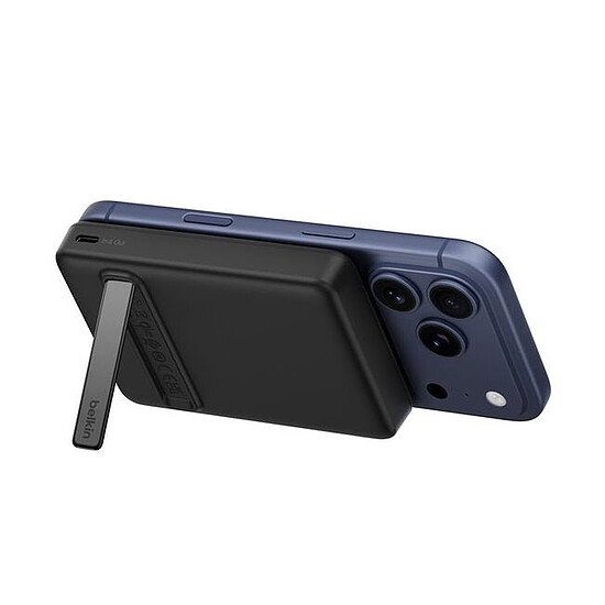 Batterie et powerbank Belkin BoostCharge Batterie Externe Magnétique 10K Qi2 - Noir - Autre vue