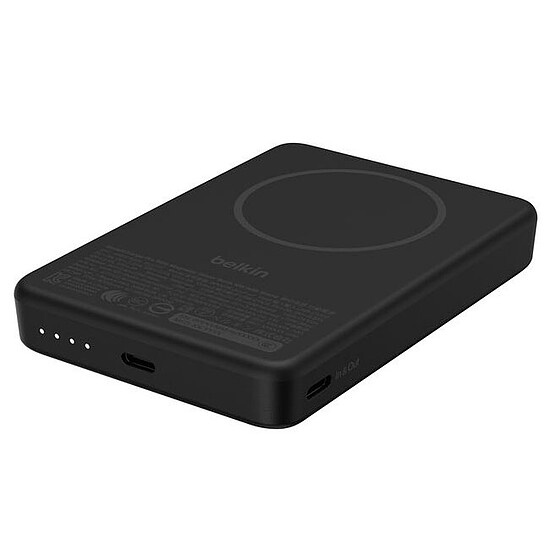 Batterie et powerbank Belkin BoostCharge Batterie Externe Magnétique 10K Qi2 - Noir - Autre vue