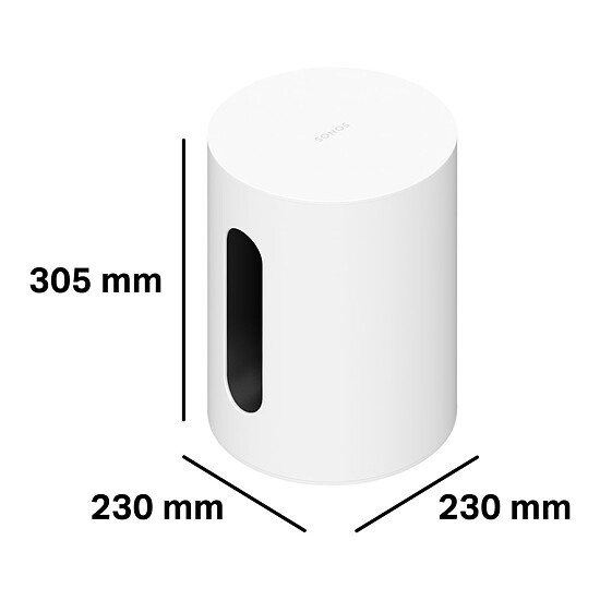 Barre de son Sonos Arc Ultra Noir + Sub Mini Blanc - Autre vue