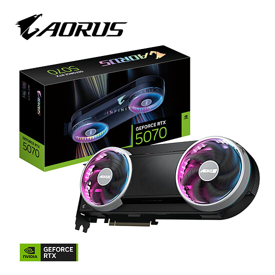 Carte graphique Gigabyte AORUS GeForce RTX 5070 INFINITY 12G - Autre vue