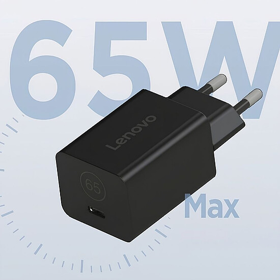 Chargeur PC portable Lenovo Adaptateur secteur GaN Nano 65W USB-C - 40AWGN65EU - Autre vue