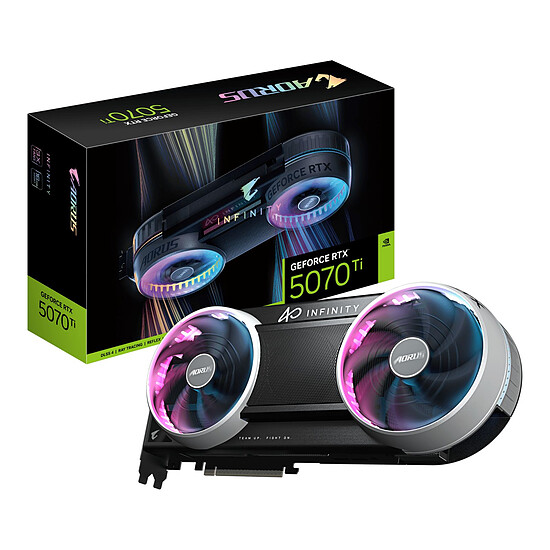 Carte graphique Gigabyte AORUS GeForce RTX 5070 Ti INFINITY 16G - Autre vue