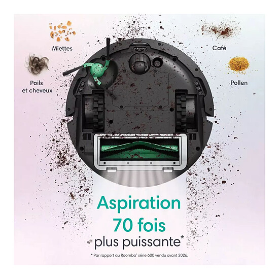 Robot et aspirateur iRobot Roomba Mini - Noir - Autre vue