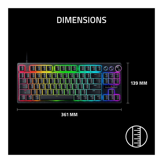 Clavier PC Razer Huntsman v3 Pro LP TKL - Autre vue